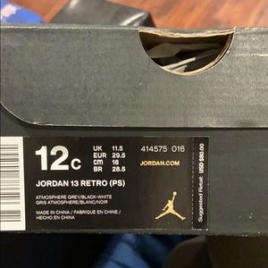 Boys Size 12 Retro’s Never Worn